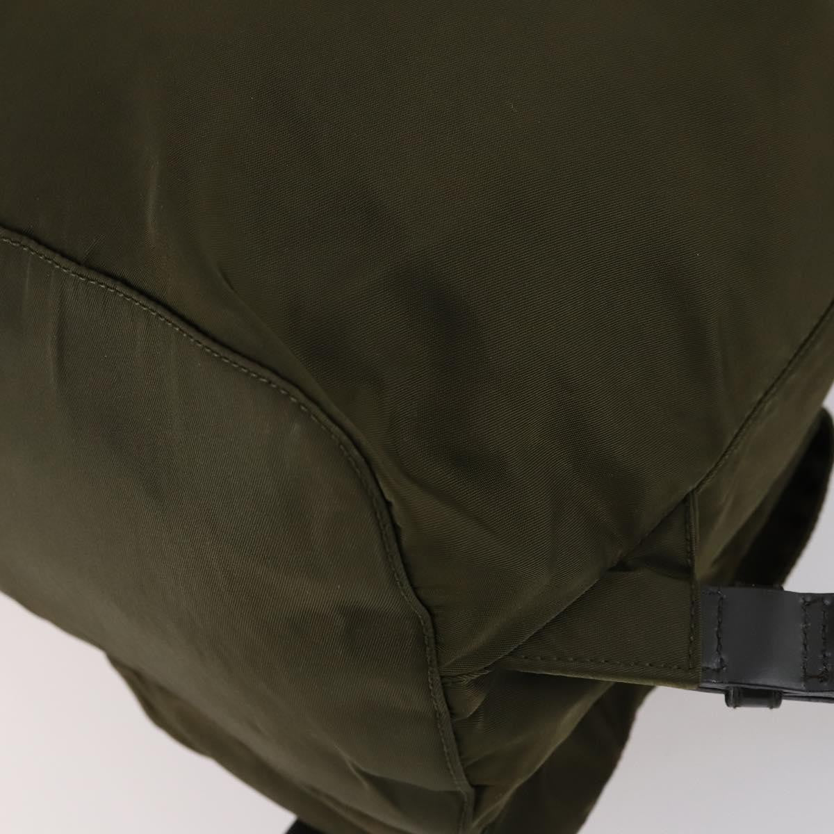 Prada Double Front Pocket Backpack Tessuto, KHAKI, NYLON, Backpack