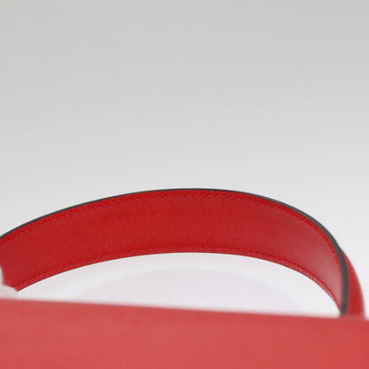 Celine Cuir Triomphe Bag Leather, RED, LEATHER, Handbag