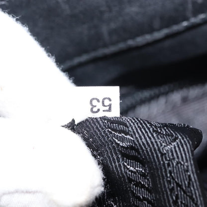 Prada Zip Messenger Bag Saffiano Leather, BLACK, LEATHER, Shoulder bag