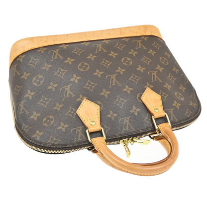 Louis Vuitton Alma Voyage Handbag Monogram Canvas, BROWN, LEATHER, Handbag