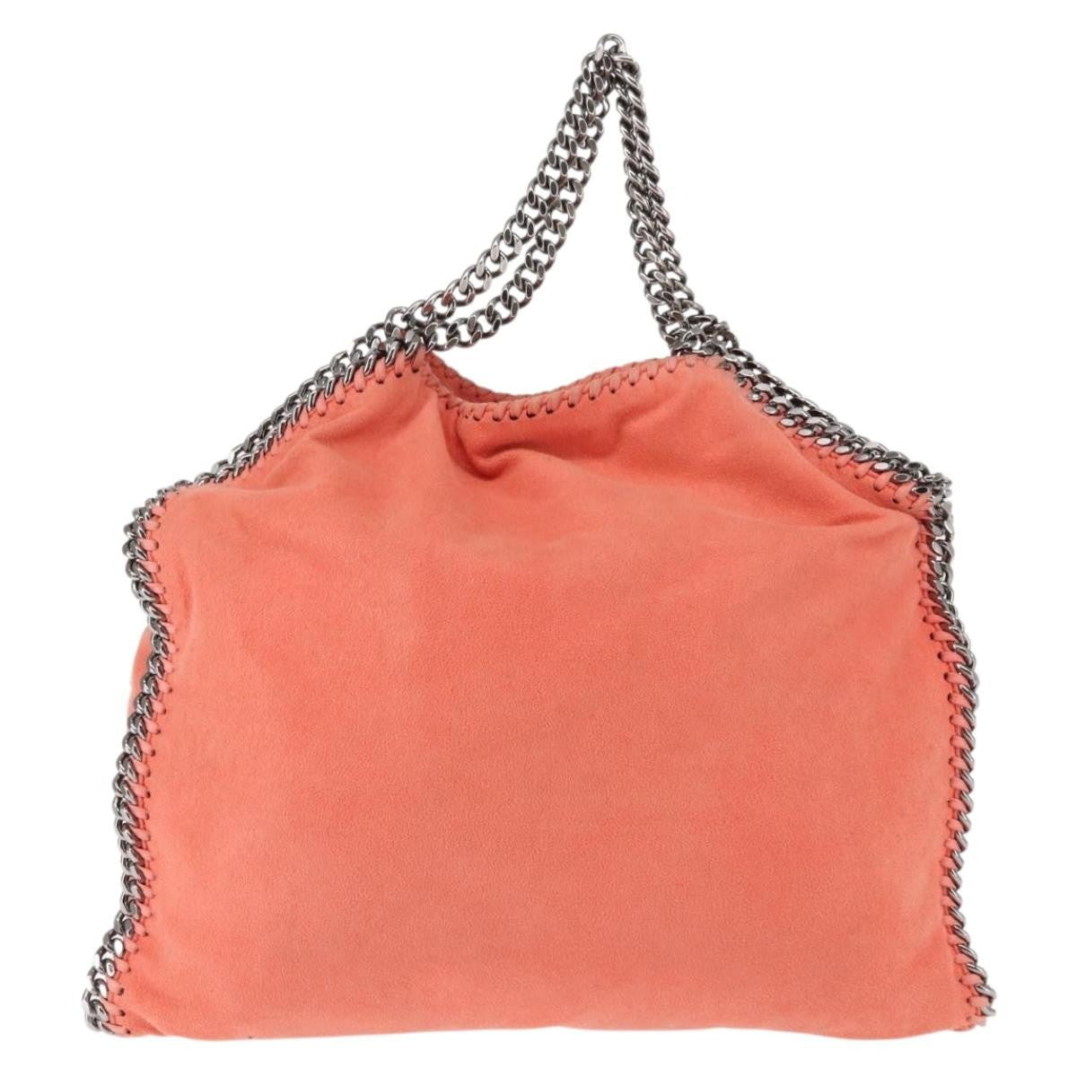 Stella McCartney Falabella Fold Over Crossbody Bag Suede, ORANGE, SUEDE, Crossbody bag