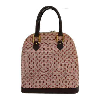 Louis Vuitton Alma Handbag Mini Lin, RED, CANVAS, Handbag