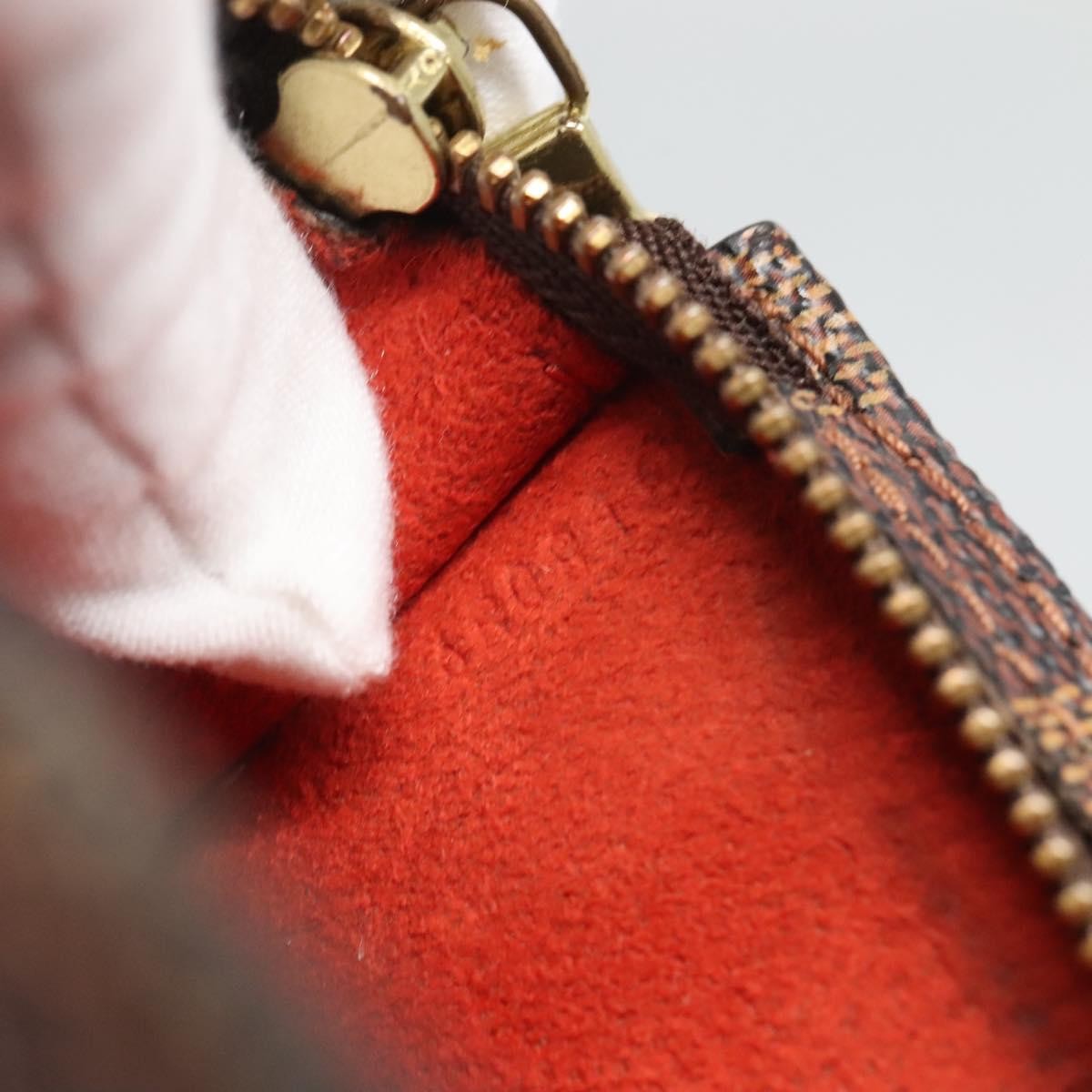 Louis Vuitton Marais Bucket Zip Pouch Damier, BROWN, CANVAS, Clutche & pouche