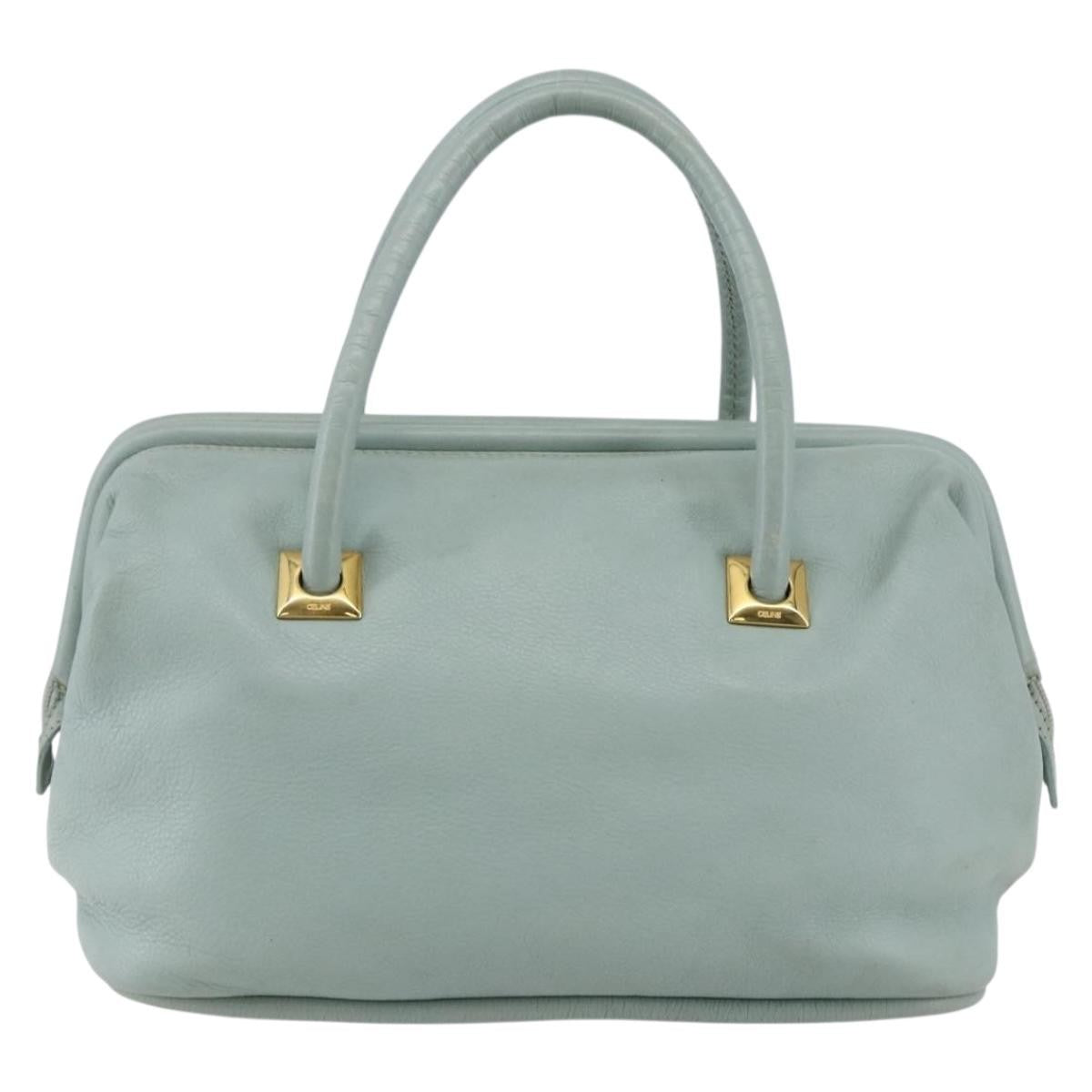 Celine Vintage Doctor Bag Leather, GREEN, LEATHER, Handbag