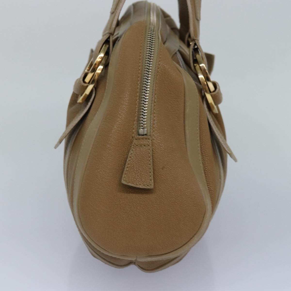 Bvlgari Doppio Handbag Leather, BROWN, LEATHER, Handbag