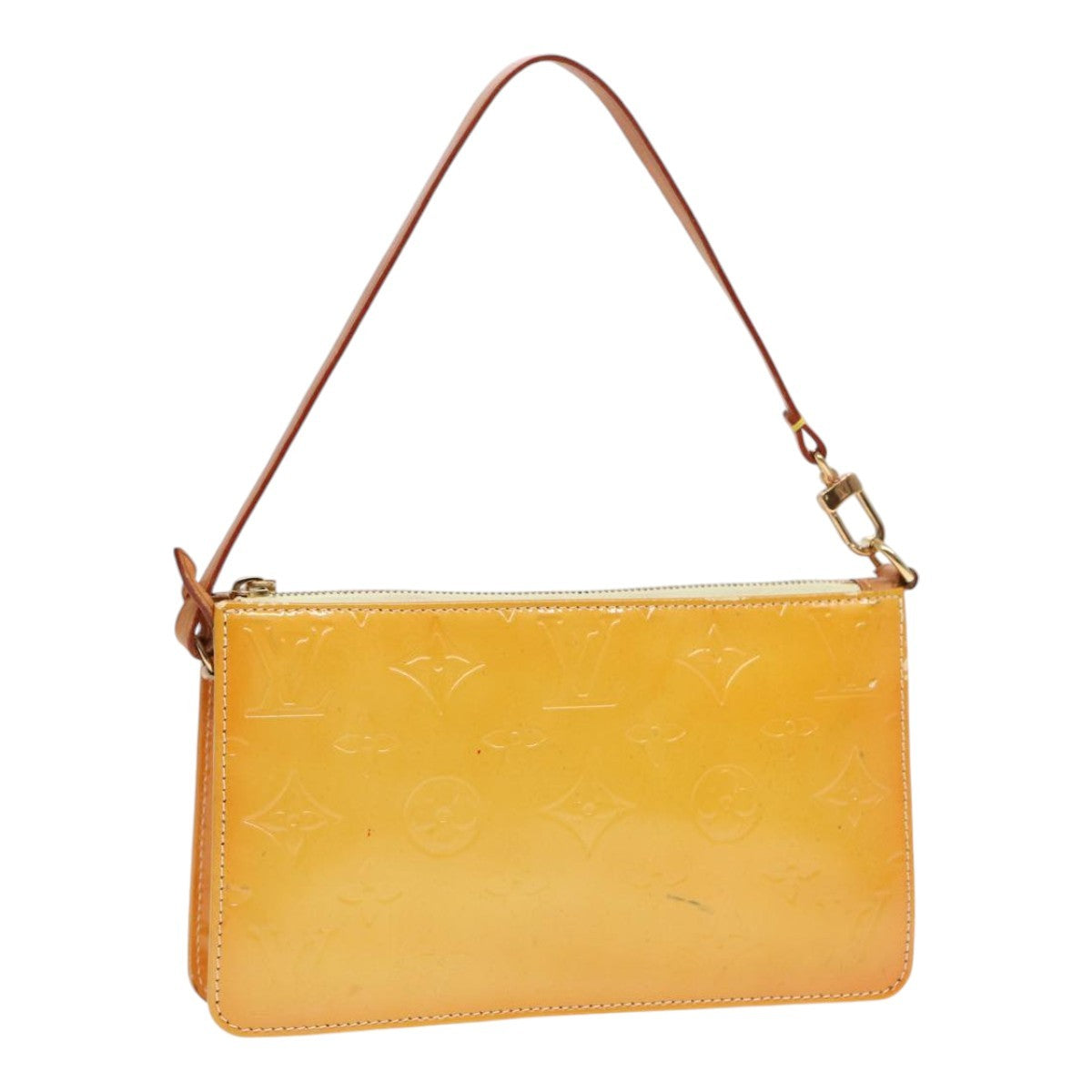 Louis Vuitton Lexington Pochette Monogram Vernis, YELLOW, PATENT_LEATHER, Clutche & pouche