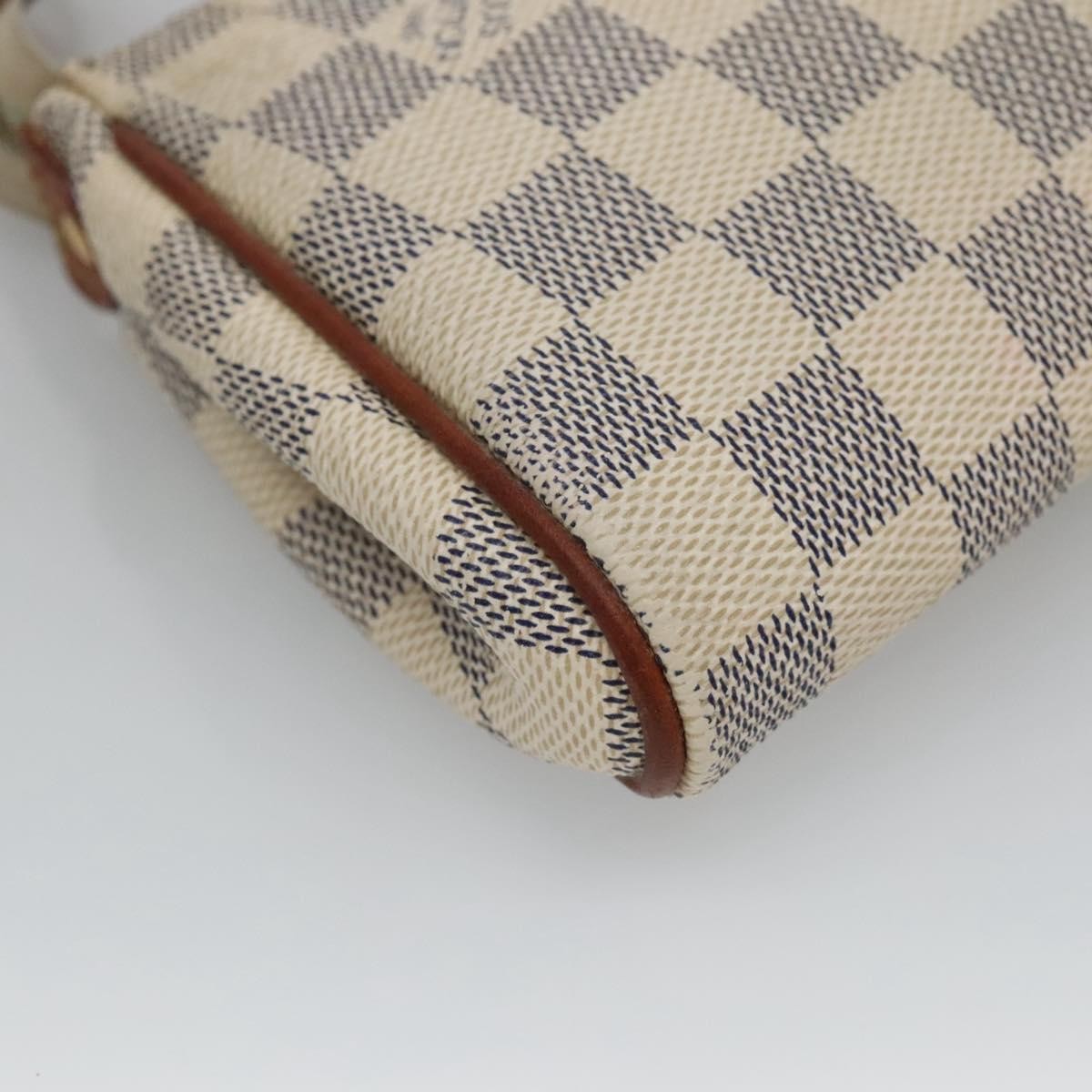 Louis Vuitton Eva Handbag Damier, WHITE, CANVAS, Shoulder bag