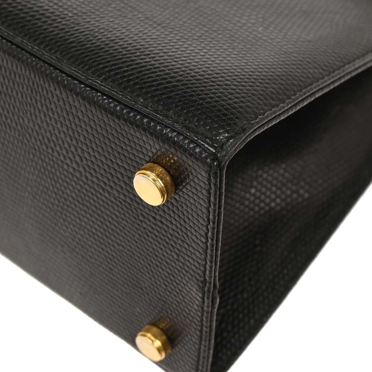 Salvatore Ferragamo Convertible Vara Bow Tote Leather, BLACK, LEATHER, Handbag