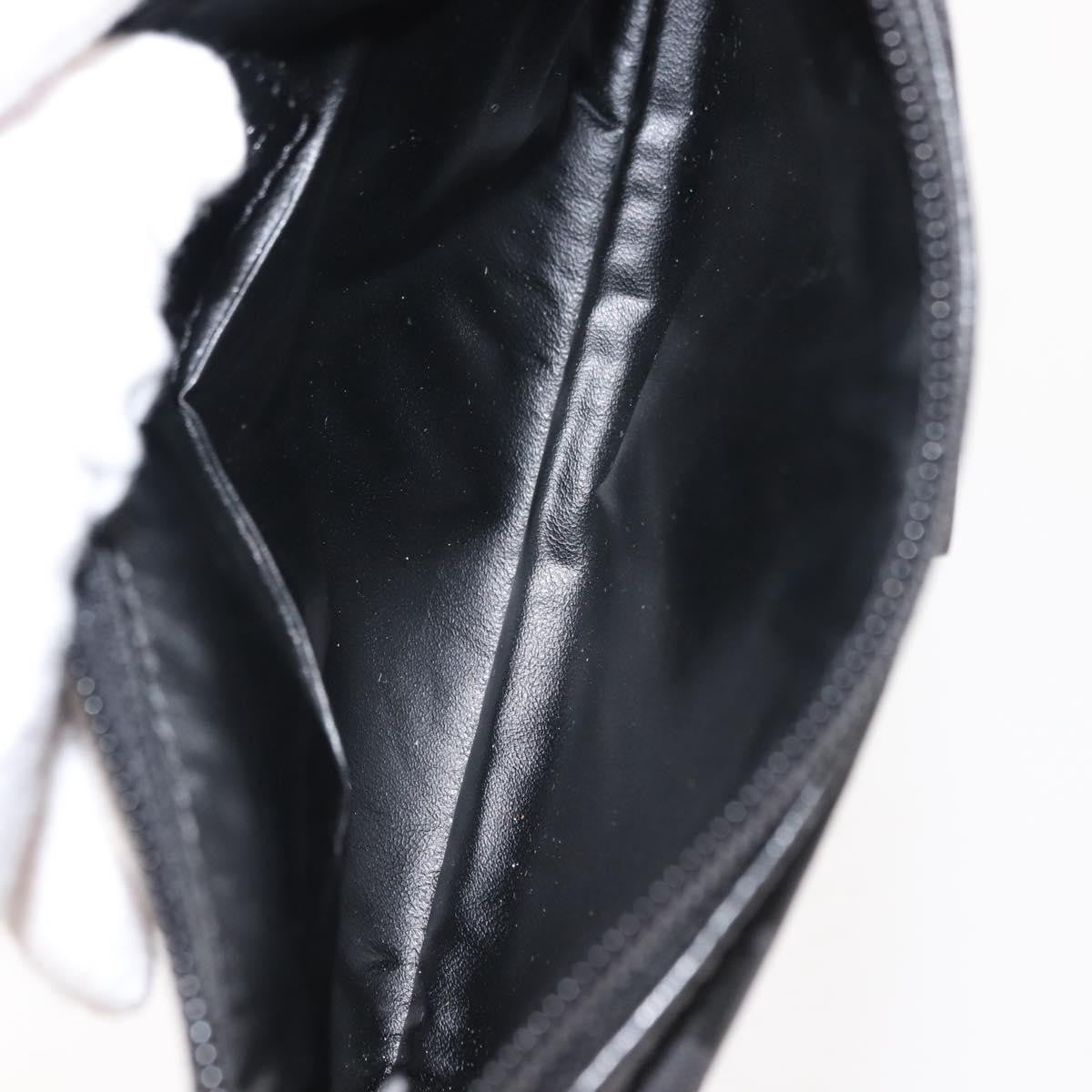 Fendi FF Logo Pouch Canvas, BLACK, CANVAS, Clutche & pouche