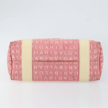 Bvlgari Logomania Handbag Canvas, PINK, CANVAS, Handbag