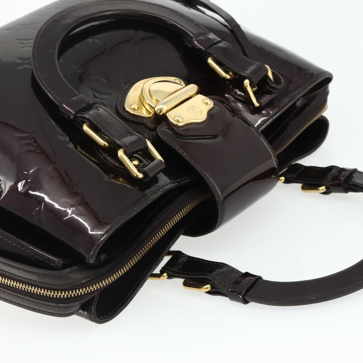 Louis Vuitton Melrose Avenue Handbag Monogram Vernis, Burgundy, Patent Leather, Handbag