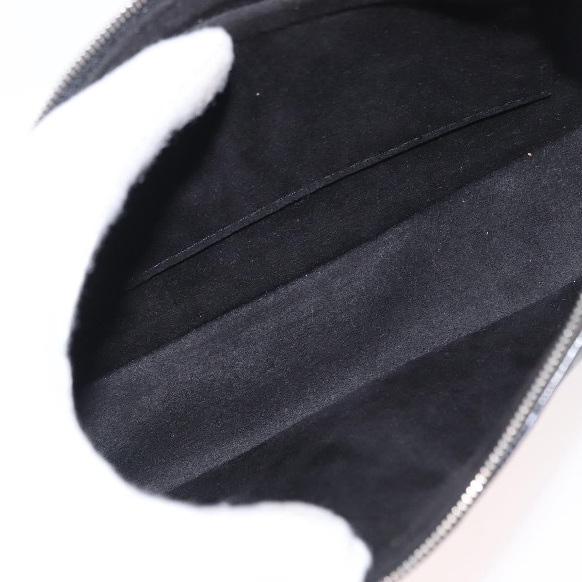 Louis Vuitton Pochette Accessoires NM Electric Epi Leather, BLACK, LEATHER, Clutche & pouche