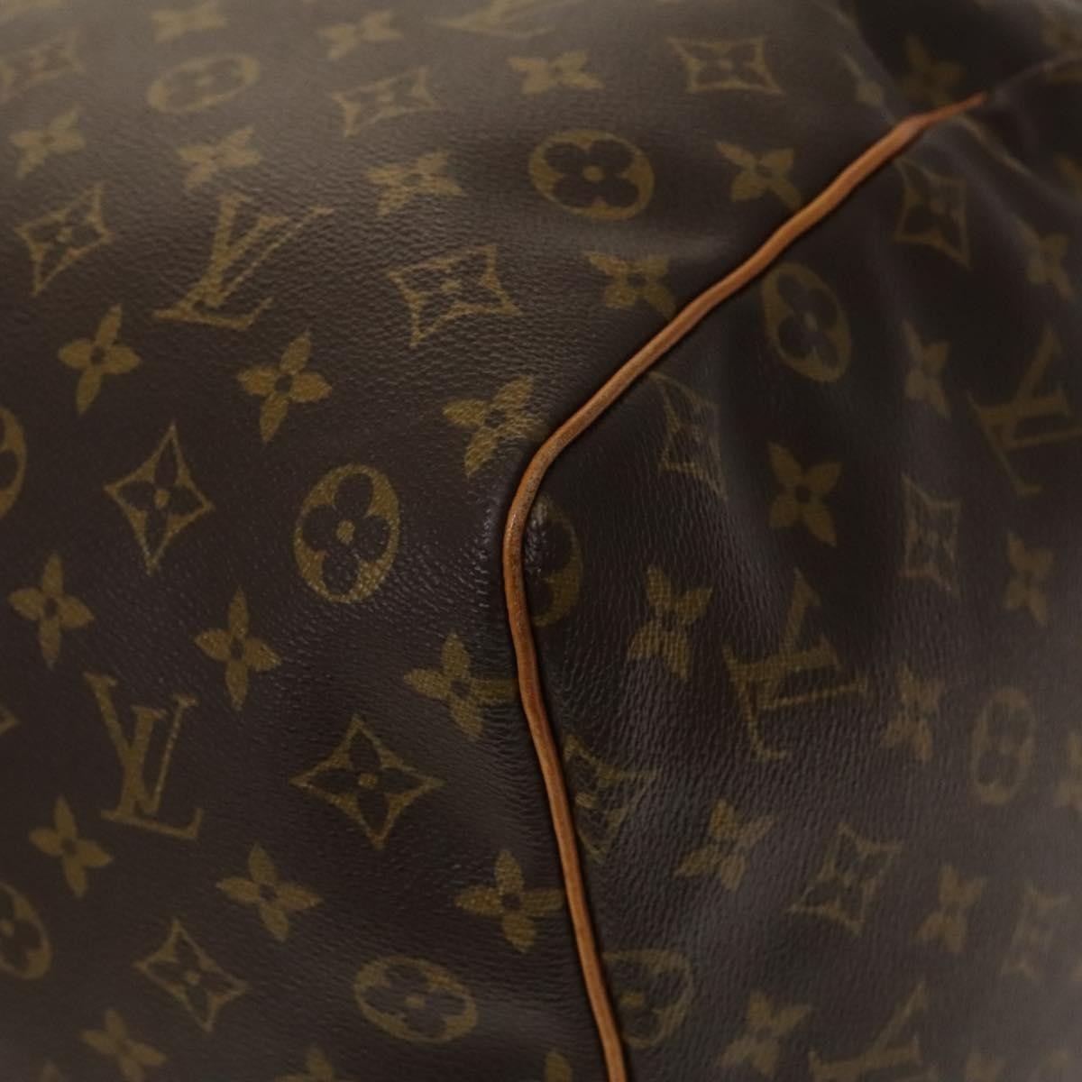 Louis Vuitton Keepall Bag Monogram Canvas, BROWN, CANVAS, Travel bag