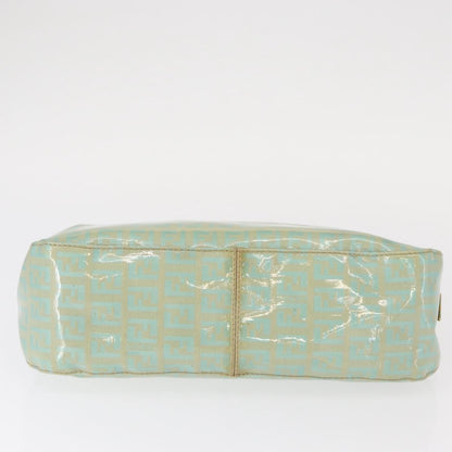 Fendi Double Flap Bag Zucchino Canvas, GREEN, CANVAS, Handbag