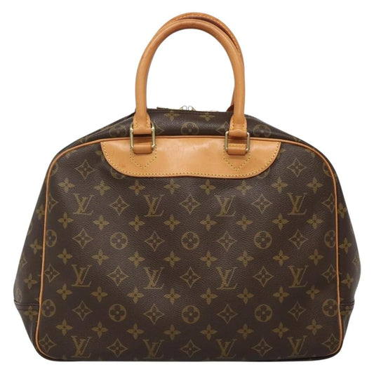Louis Vuitton Deauville Handbag Monogram Canvas, BROWN, CANVAS, Handbag
