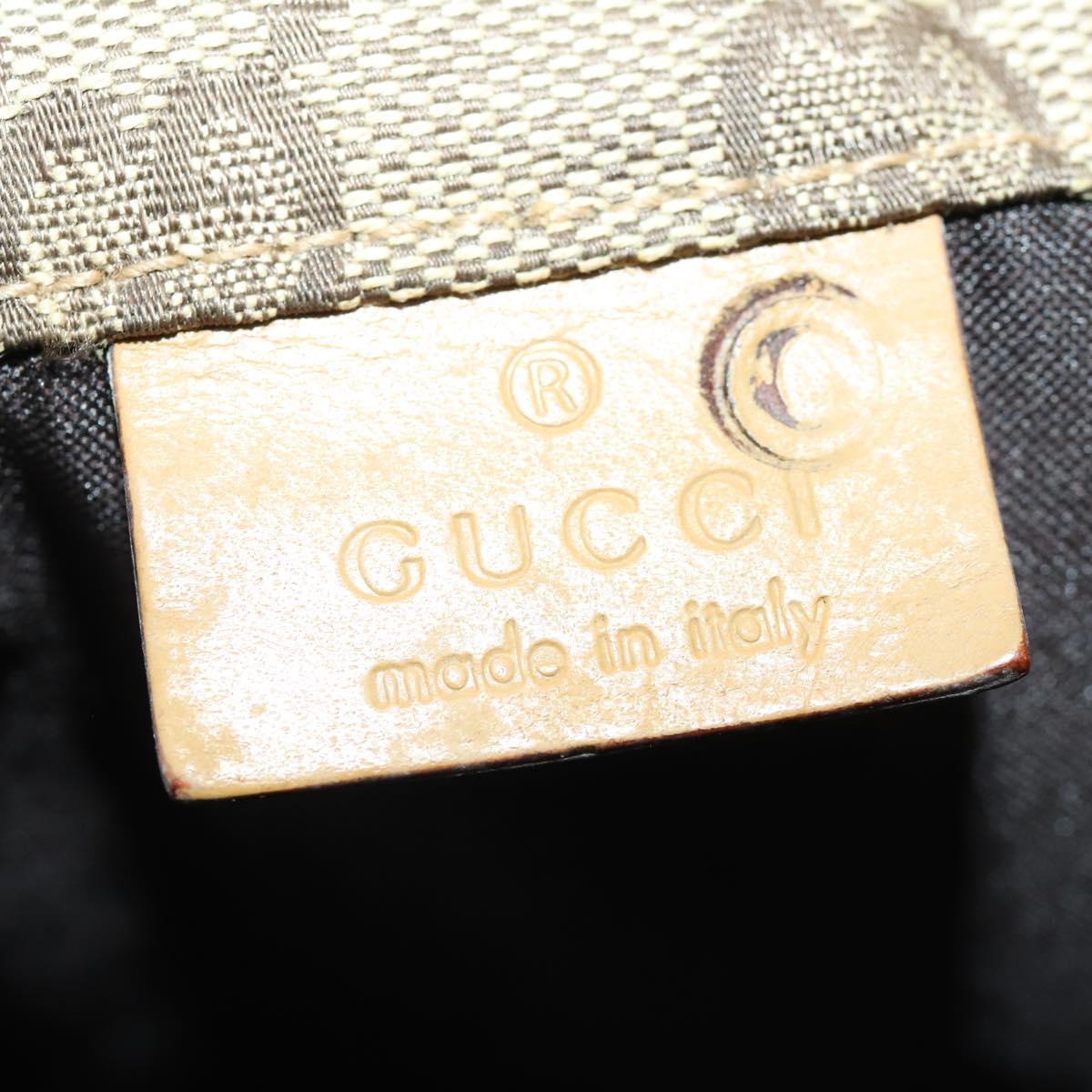 Gucci Drawstring Backpack GG Canvas, BEIGE, CANVAS, Backpack