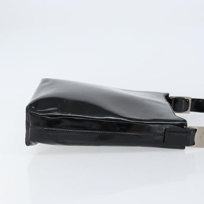 Salvatore Ferragamo Vala Shoulder Bag Patent Leather, BLACK, PATENT_LEATHER, Shoulder bag