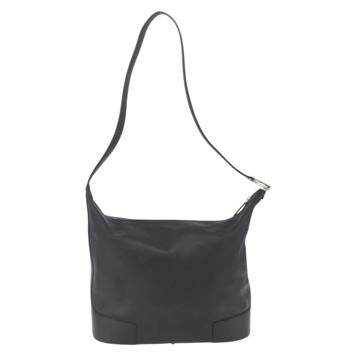 Loewe Vintage Shoulder Bag Leather, BLACK, LEATHER, Shoulder bag