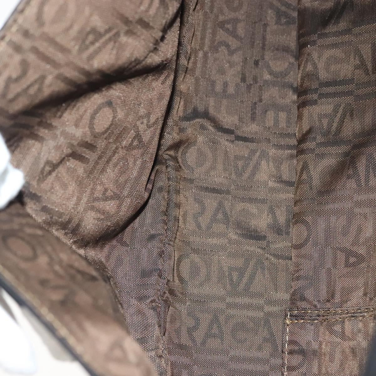 Salvatore Ferragamo Gancini handbag Leather, BLACK, LEATHER, Handbag