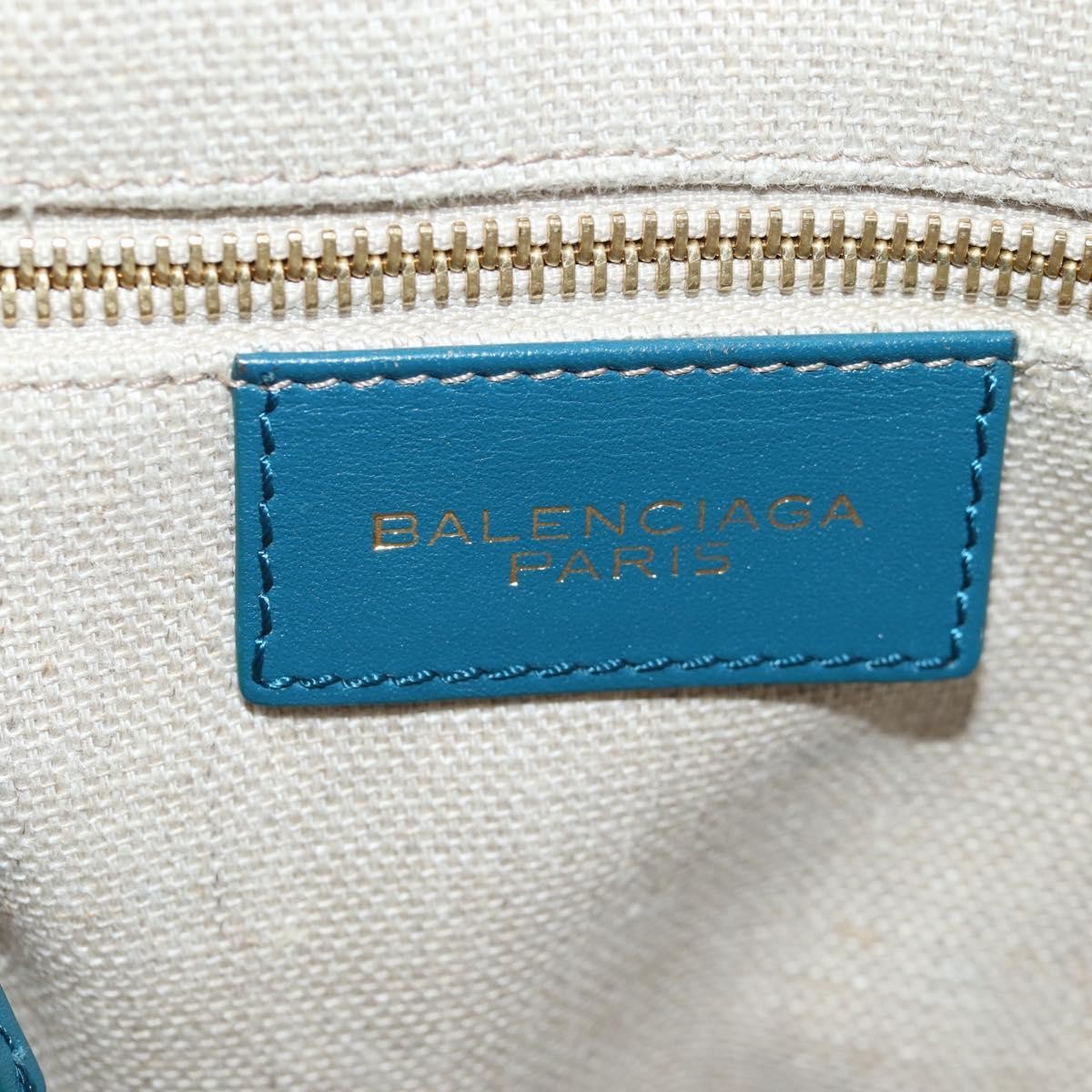 Balenciaga Padlock All Afternoon Tote Leather, BLUE, LEATHER, Handbag