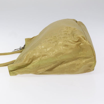 Christian Dior Vintage Trotter Open Tote Diorissimo Canvas, YELLOW, CANVAS, Tote bag