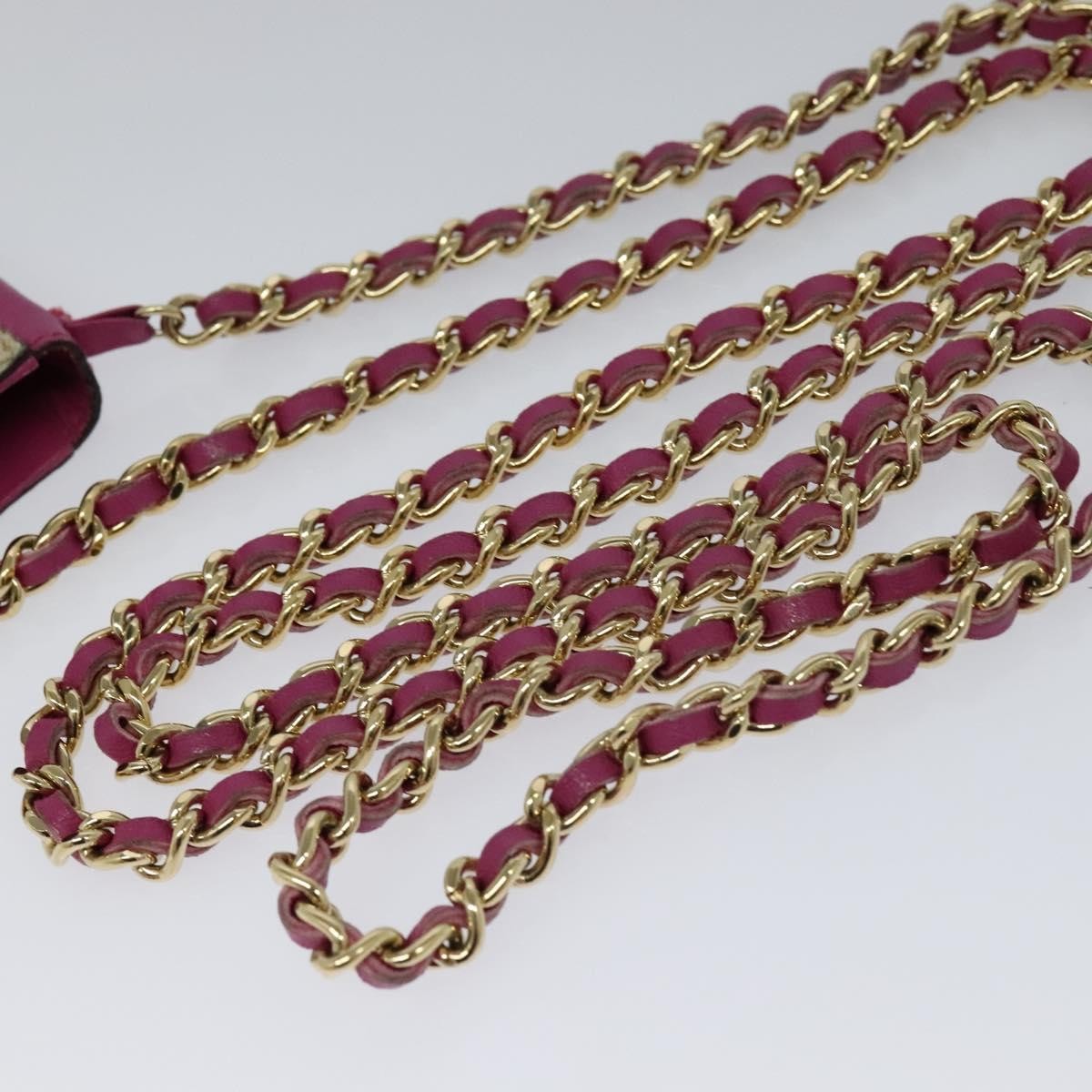 Chanel Chain Cigarette Case Pony Hair and Leather, PINK, LEATHER, Clutche & pouche