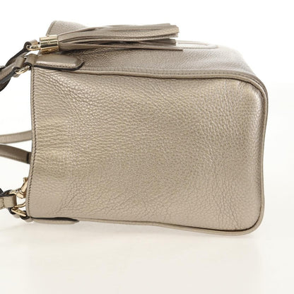 Gucci Soho Convertible Hobo Leather, GOLD, LEATHER, Handbag