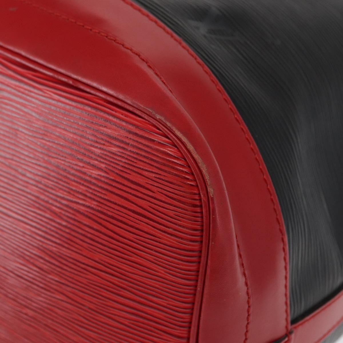 Louis Vuitton Bicolor Noe Handbag Epi Leather, BLACK, LEATHER, Shoulder bag