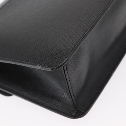 Louis Vuitton Selenga Pochette Taiga Leather, GRAY, LEATHER, Clutche & pouche