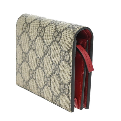 Gucci GG pattern wallet GG Supreme, BEIGE, CANVAS, Wallets