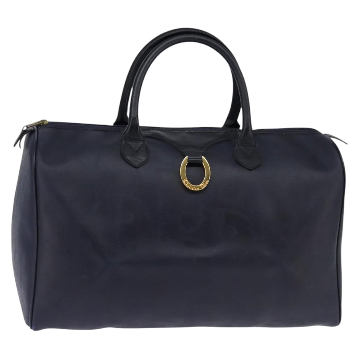 Christian Dior Lady Dior Boston Bag Canvas, NAVY, CANVAS, Travel bag