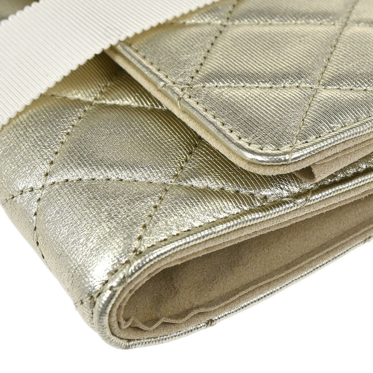 Chanel Reissue 2.55 Clutch Leather, Gold, Leather, Clutch