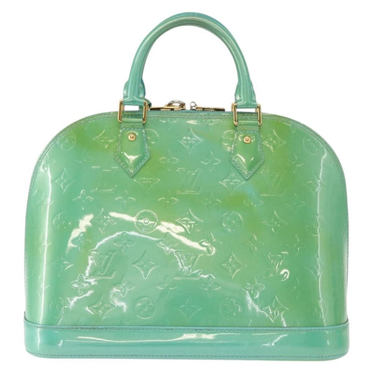 Louis Vuitton Alma Handbag Patent Leather, BLUE, PATENT_LEATHER, Handbag