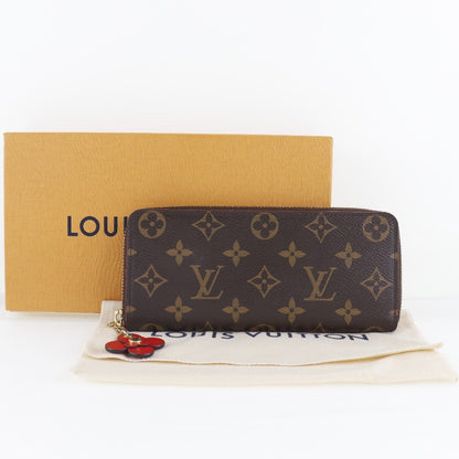 Louis Vuitton Clemence Wallet Monogram Canvas, BROWN, CANVAS, Wallets