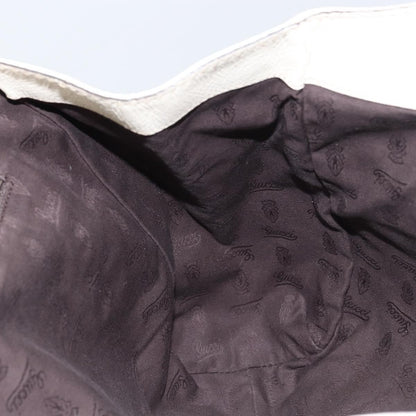 Gucci New Ladies Web Tote Guccissima Leather, WHITE, LEATHER, Tote bag