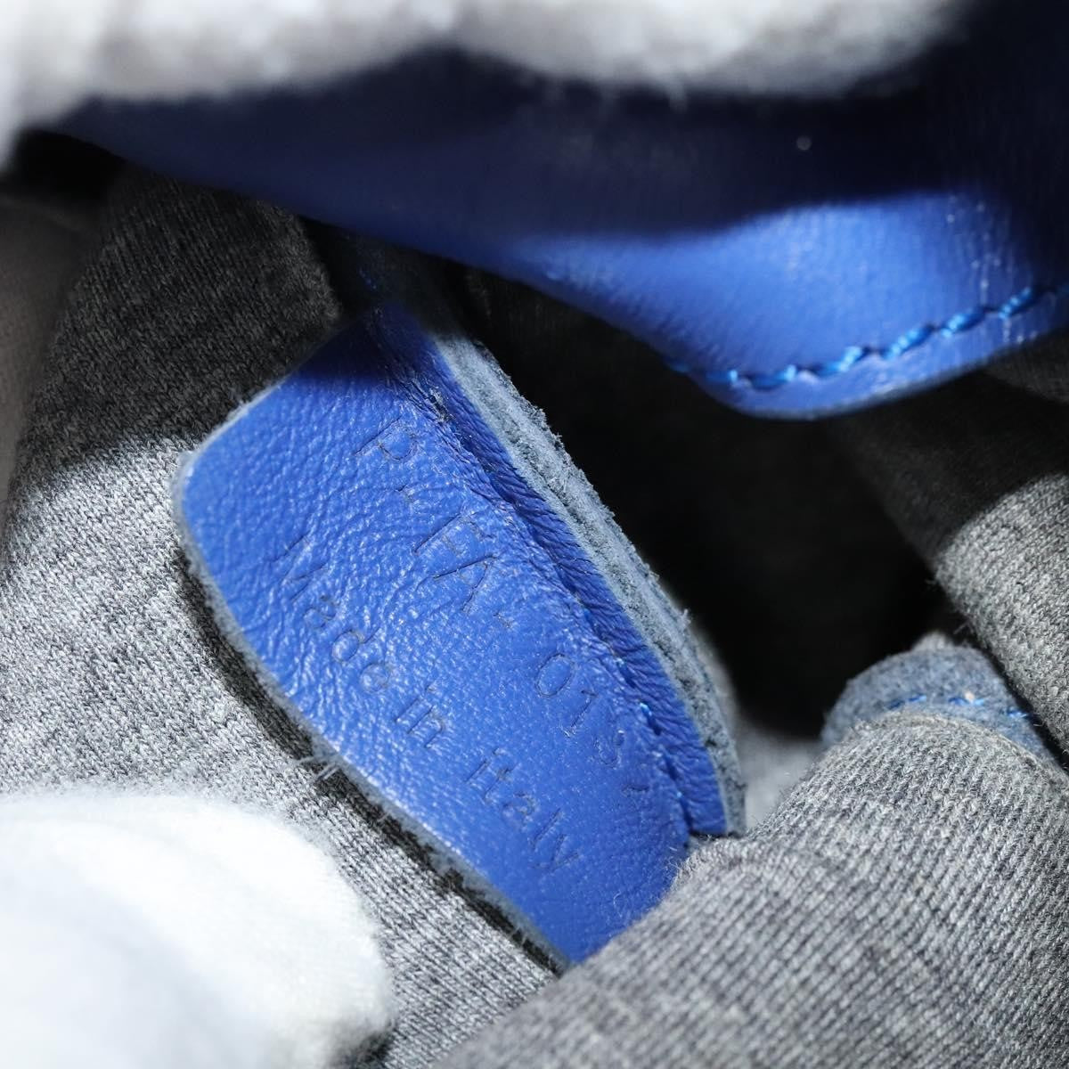 Celine Trio Crossbody Bag Leather, BLUE, LEATHER, Shoulder bag