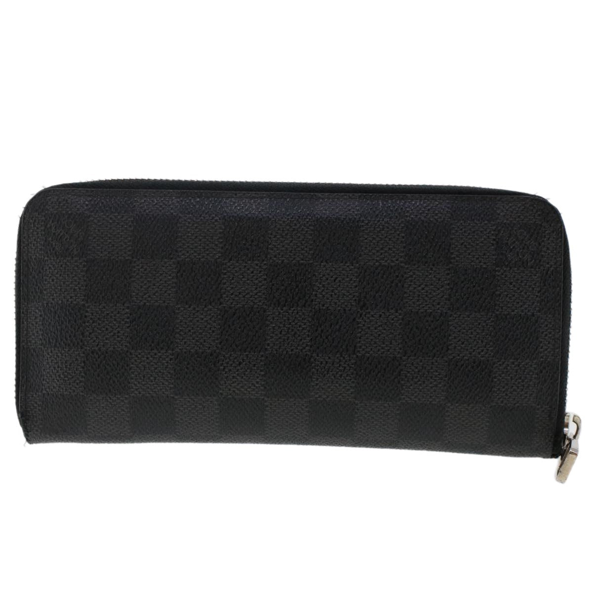 Louis Vuitton Zippy wallet vertical Damier Graphite, BLACK, CANVAS, Wallets