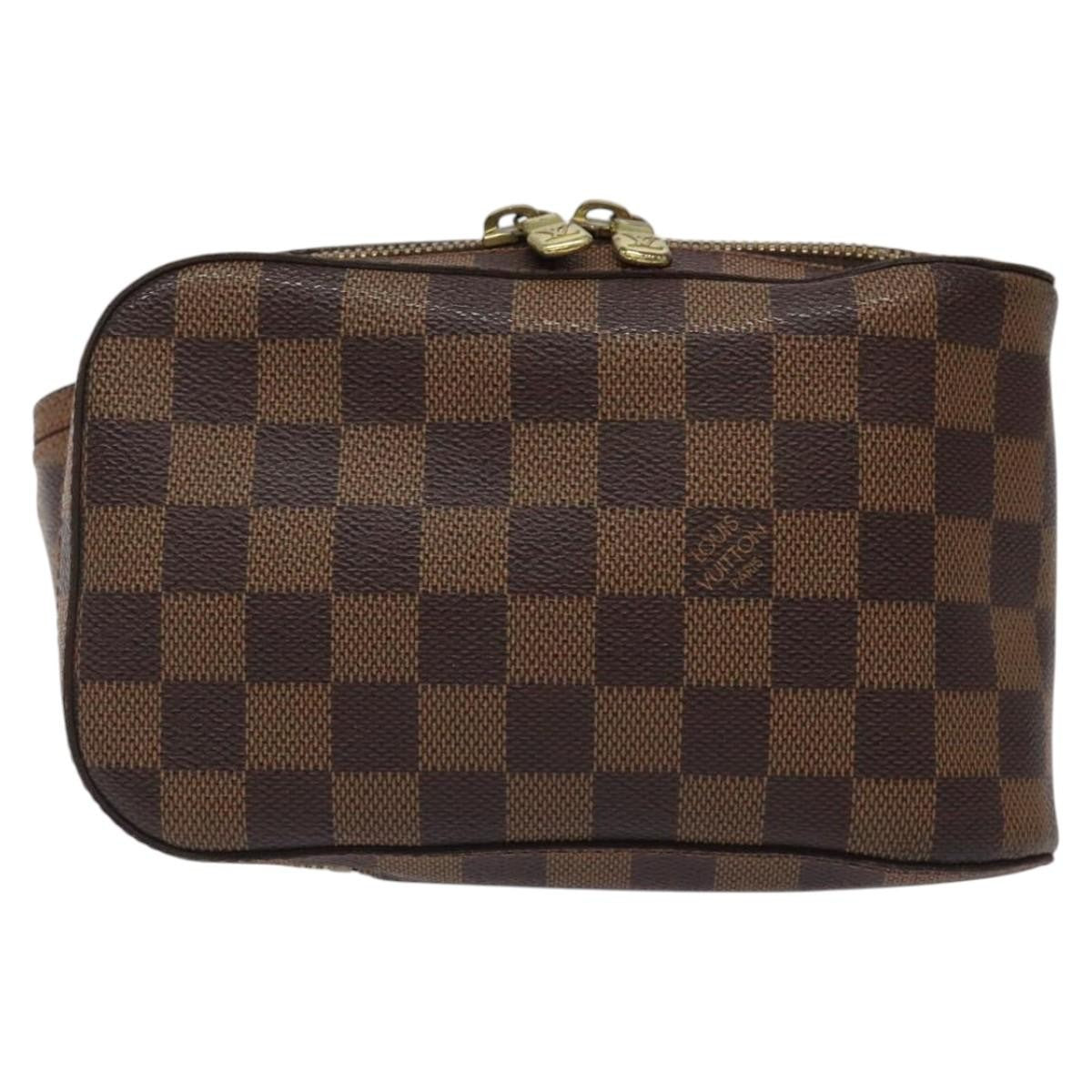Louis Vuitton Geronimos Waist Bag Damier, BROWN, CANVAS, Clutche & pouche