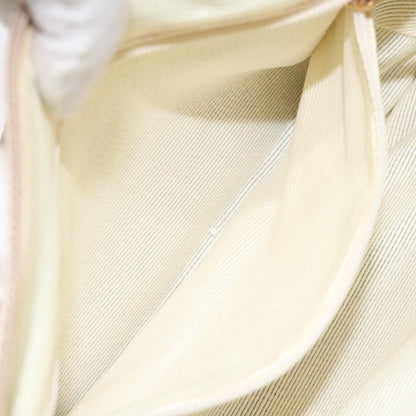 Salvatore Ferragamo Gancini Shoulder Bag Canvas, BEIGE, CANVAS, Shoulder bag