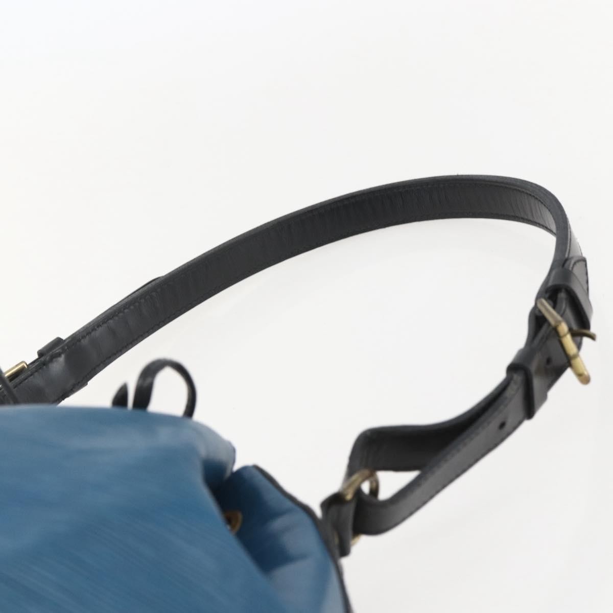 Louis Vuitton Bicolor Petit Noe Handbag Epi Leather, BLUE, LEATHER, Shoulder bag