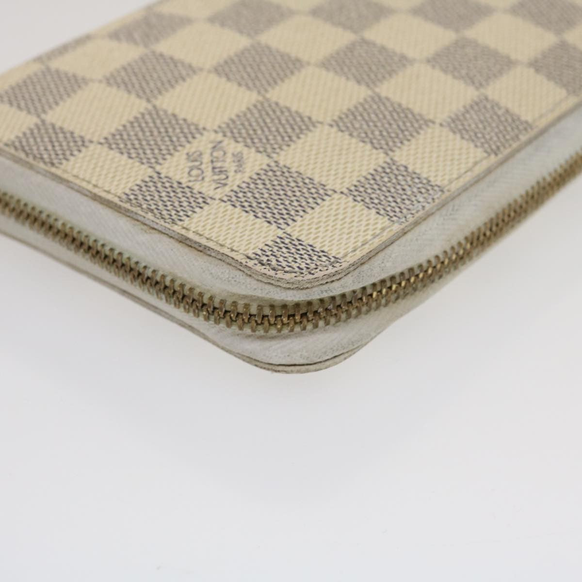 Louis Vuitton Zippy Organizer Damier, WHITE, CANVAS, Wallets