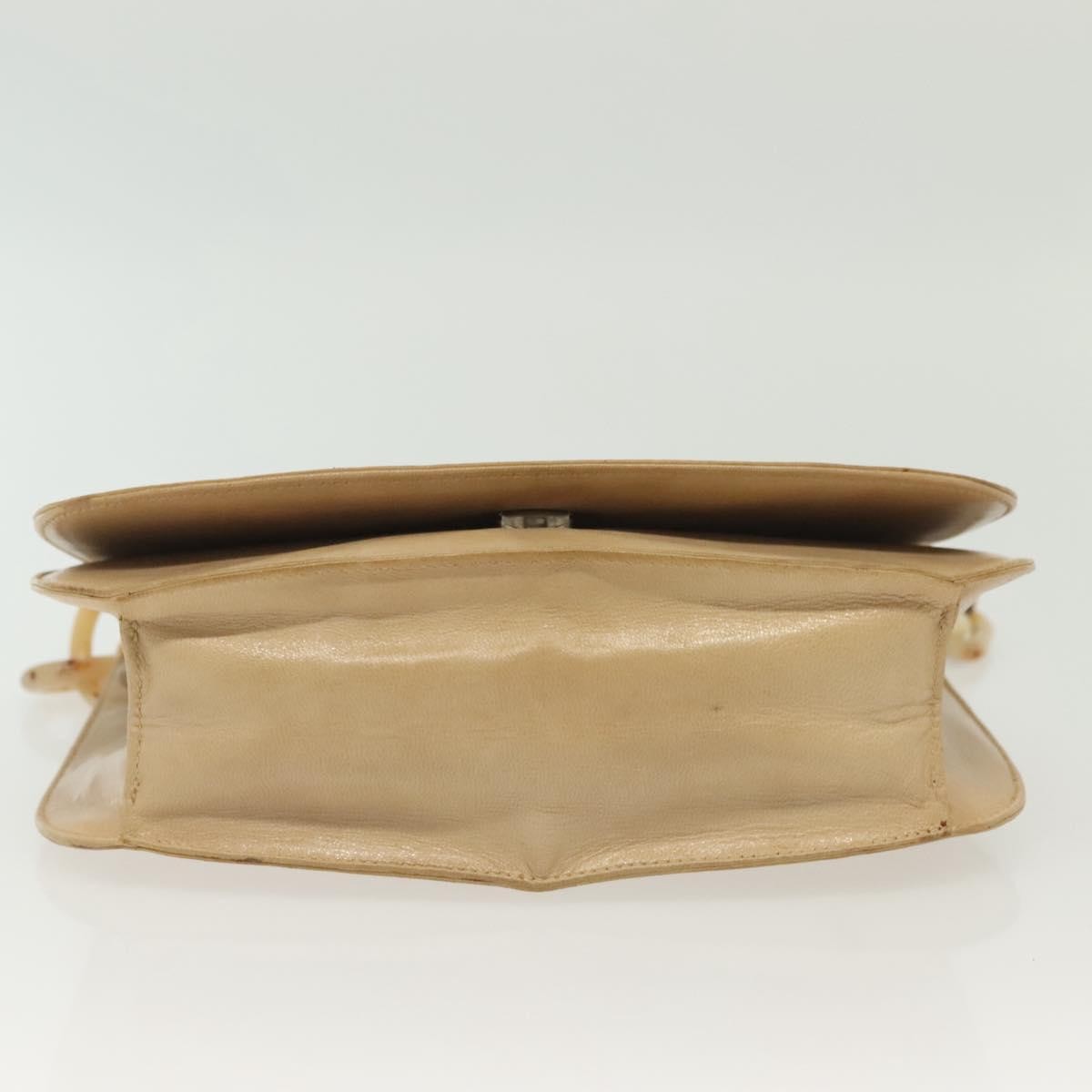 Prada Madras Shoulder Bag Leather, BEIGE, LEATHER, Shoulder bag