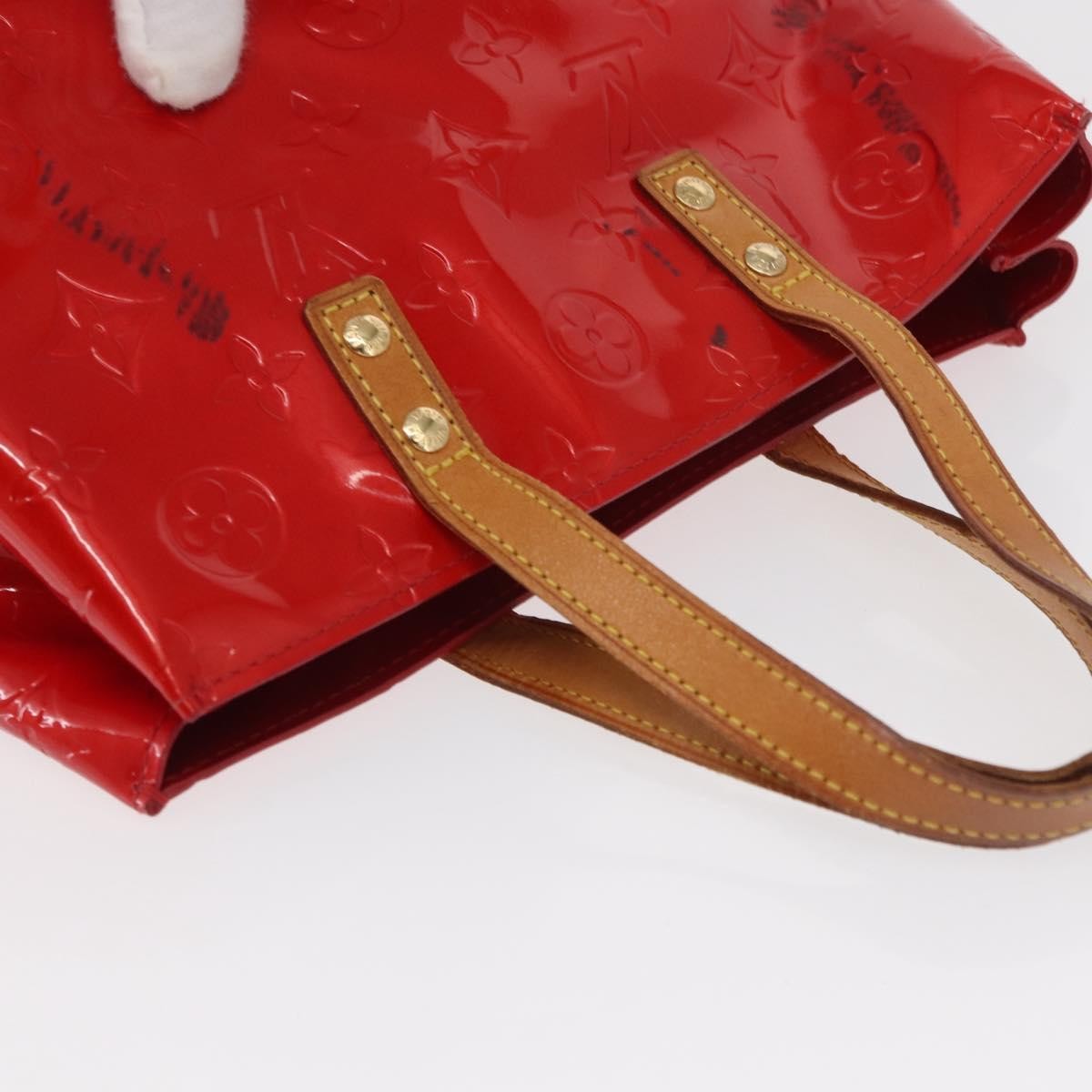 Louis Vuitton Reade Handbag Monogram Vernis, RED, PATENT_LEATHER, Handbag