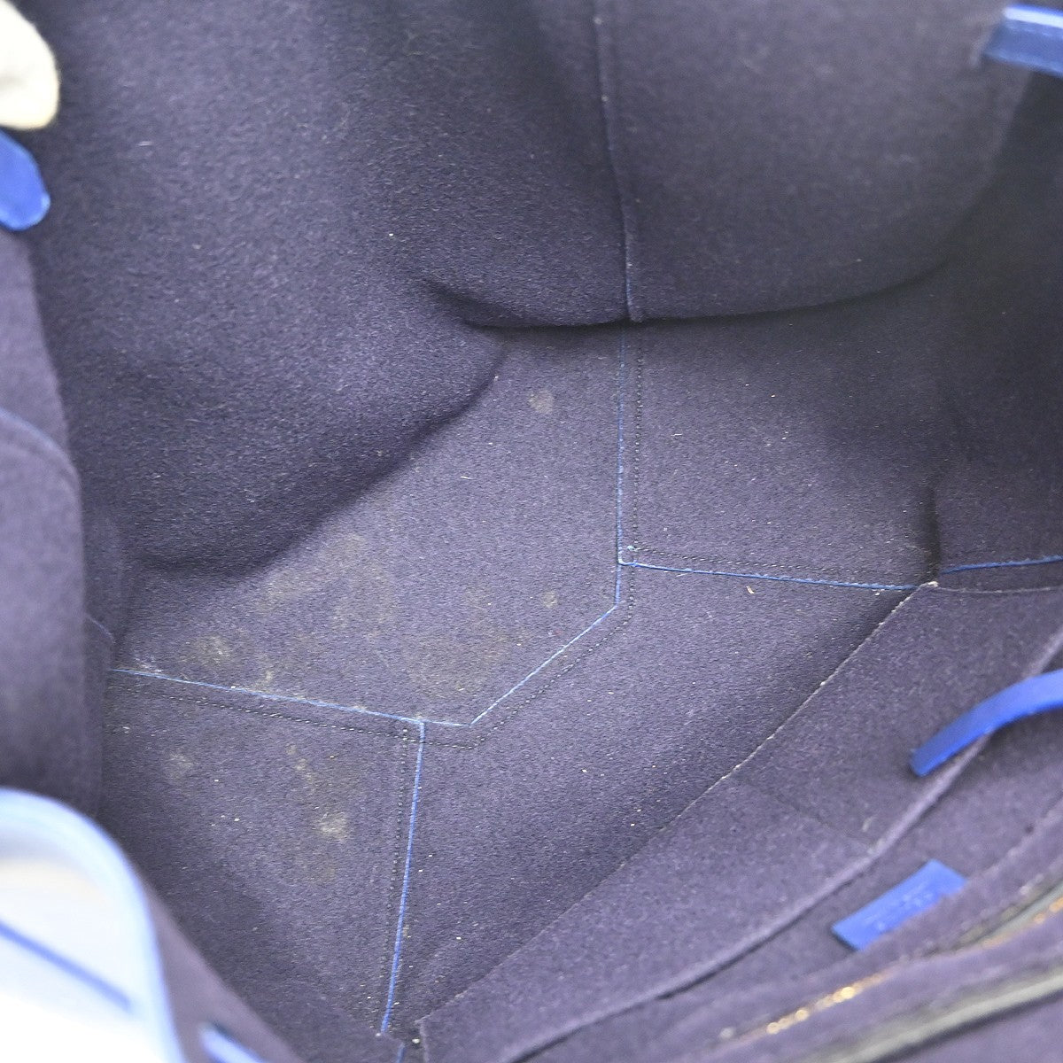 Celine Phantom Cabas Tote Leather, BLUE, LEATHER, Tote bag