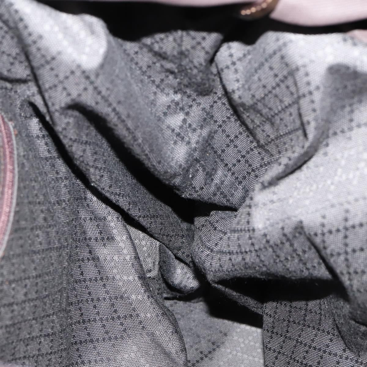 Gucci Vintage Bamboo Handle Tote Nylon, BROWN, NYLON, Tote bag