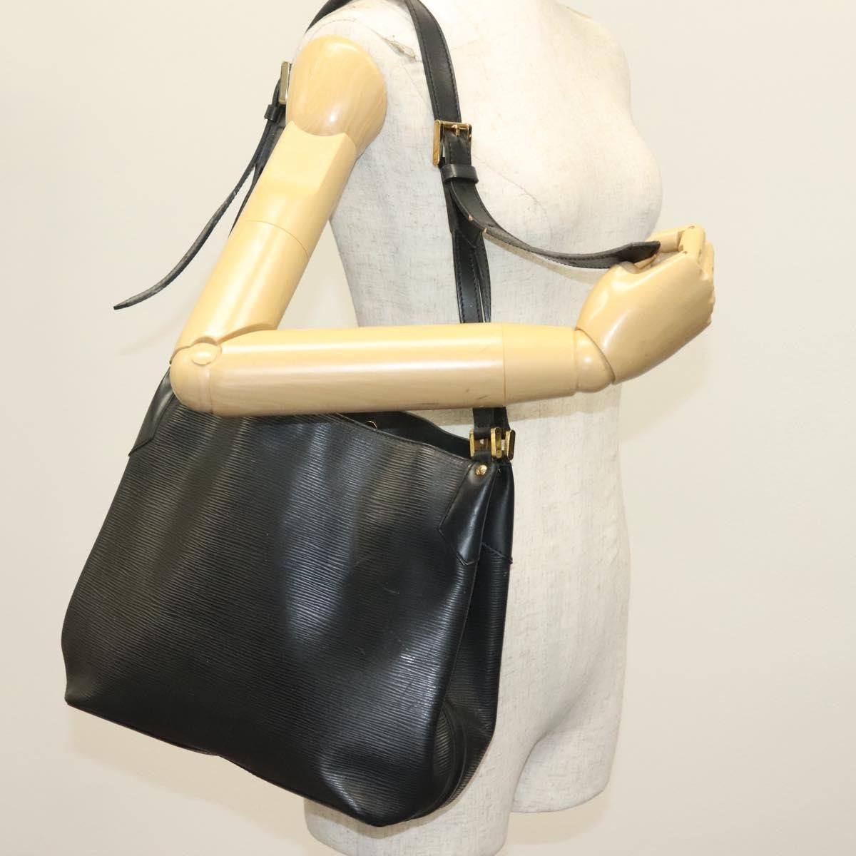 Louis Vuitton Mandara Handbag Epi Leather, Black, Leather, Shoulder Bag