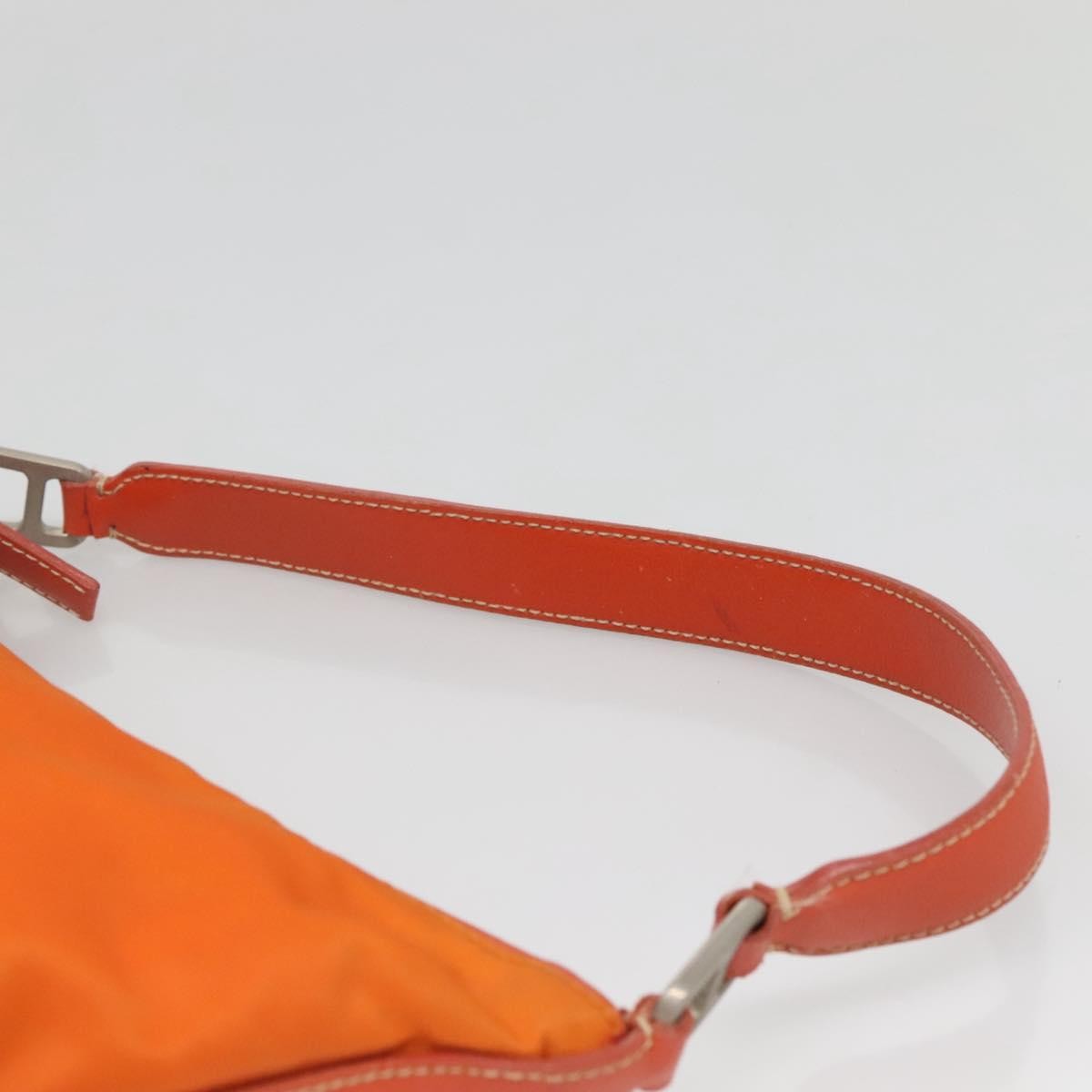 Prada Zip Shoulder Bag Tessuto, ORANGE, NYLON, Shoulder bag