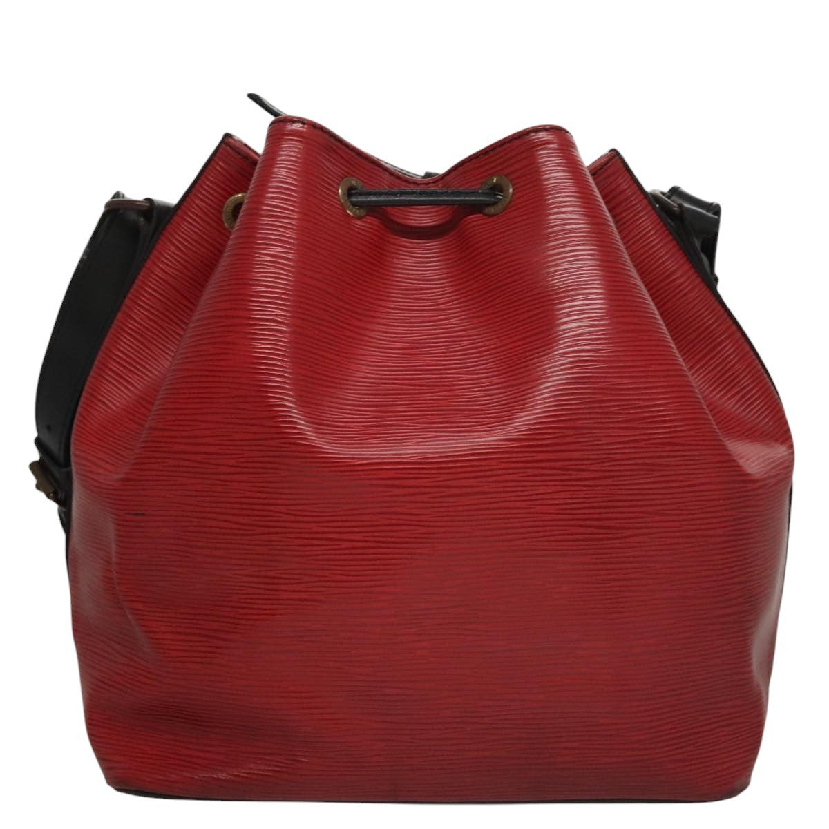 Louis Vuitton Petit Noe Handbag Epi Leather, RED, LEATHER, Shoulder bag