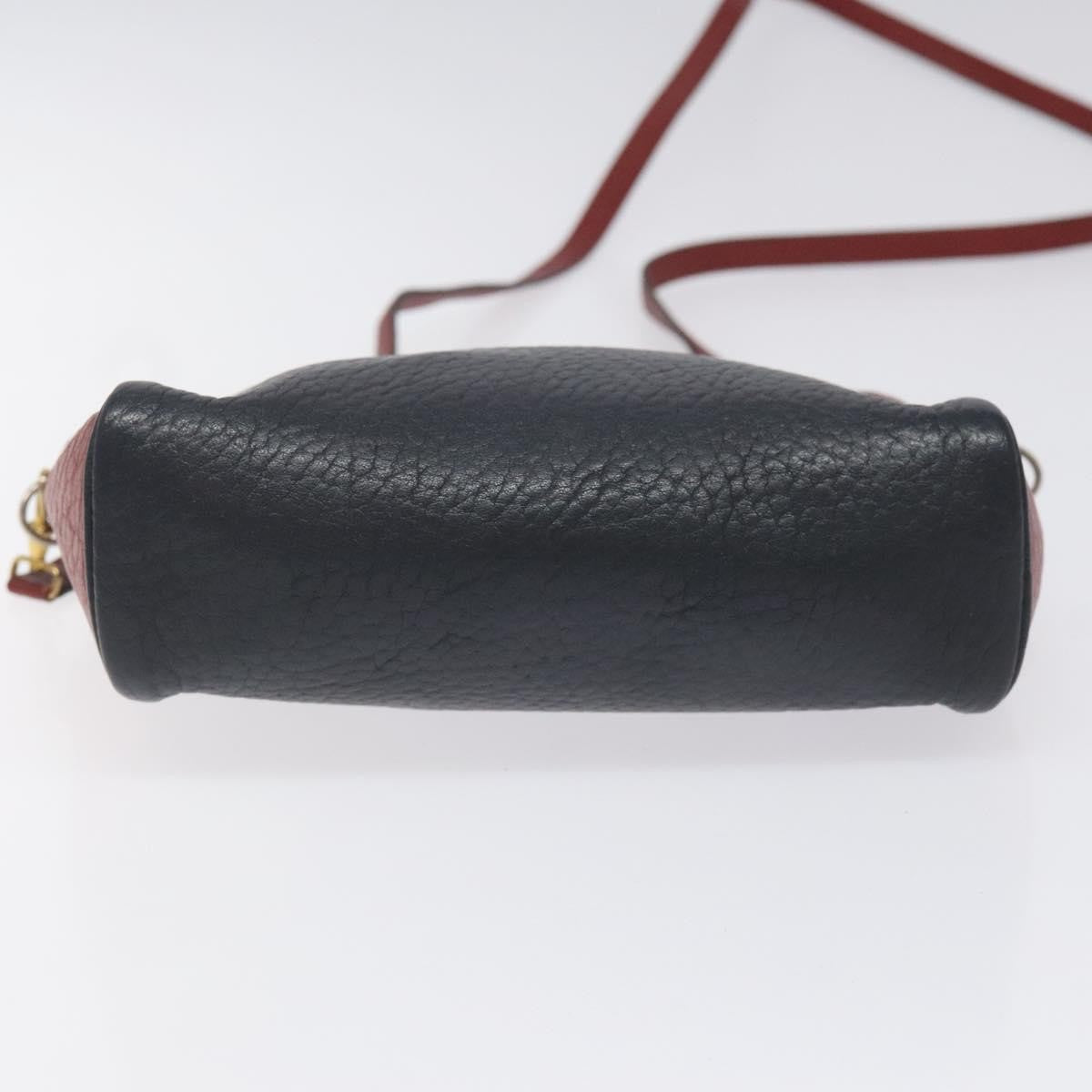 Hermes Jockey shoulder bag Leather, NAVY, LEATHER, Shoulder bag