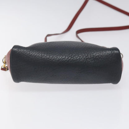 Hermes Jockey shoulder bag Leather, NAVY, LEATHER, Shoulder bag